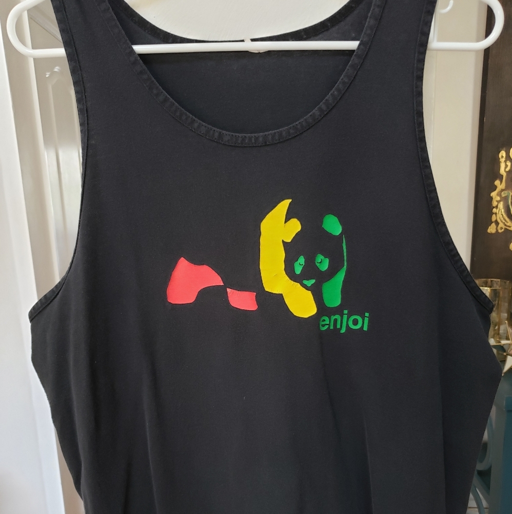 Enjoi rasta colored tank top